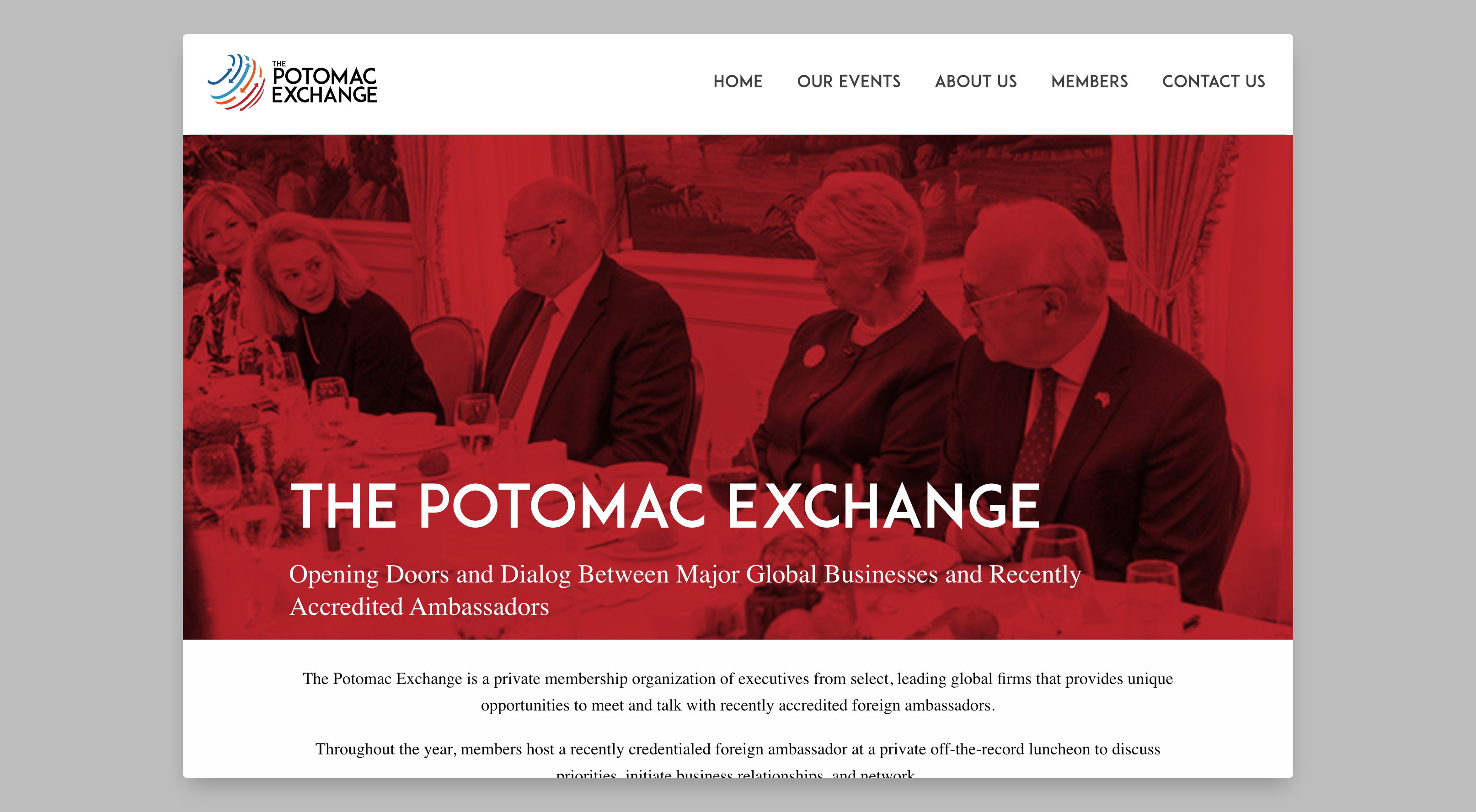 Potomac Exchange Website