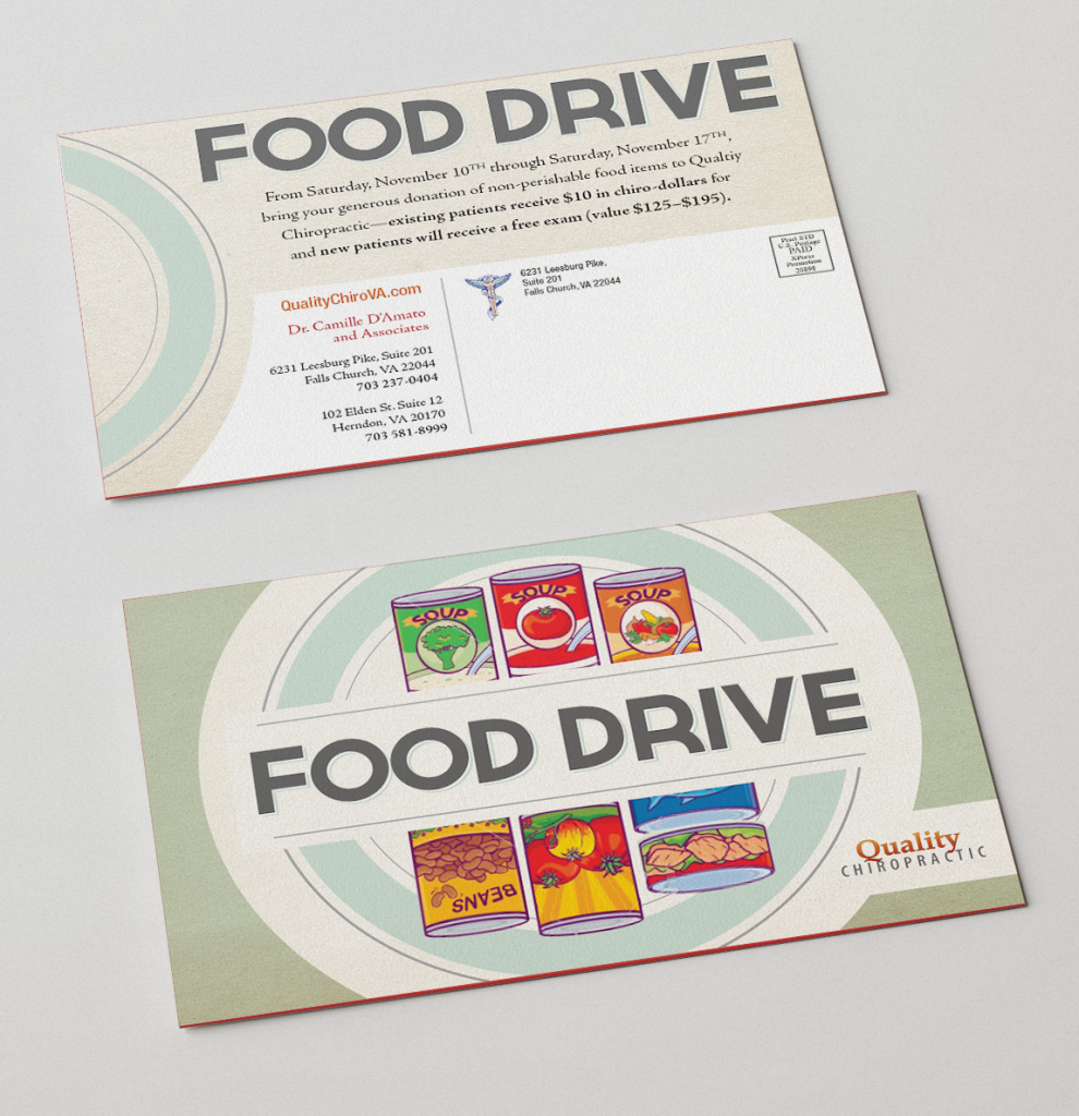Food Drive Postcard