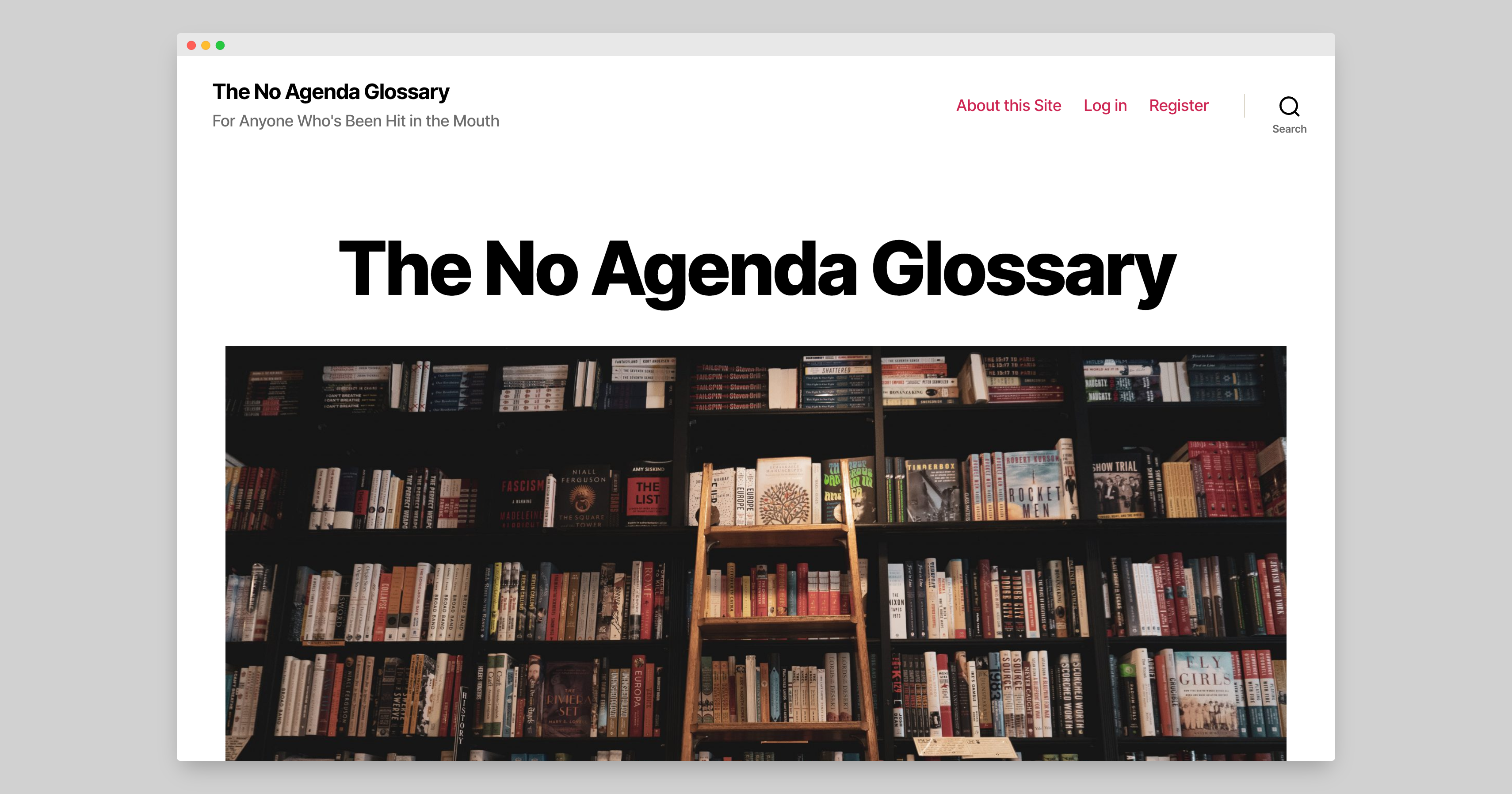 The No Agenda Glossary